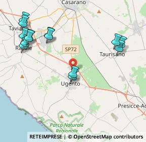 Mappa Via Casarano, 73059 Ugento LE, Italia (5.35571)