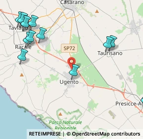 Mappa Via Casarano, 73059 Ugento LE, Italia (6.53067)