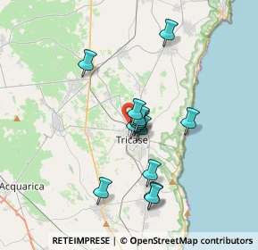 Mappa Via Morgagni, 73039 Tricase LE, Italia (3.07615)