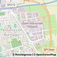 Mapa Pessano con Bornago