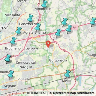 Mappa Via Giovanni Pascoli, 20060 Pessano Con Bornago MI, Italia (6.08308)