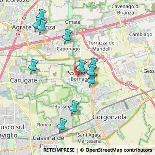 Mappa Via Giovanni Pascoli, 20060 Pessano Con Bornago MI, Italia (2.04545)