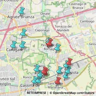 Mappa Via Giovanni Pascoli, 20060 Pessano Con Bornago MI, Italia (2.53526)