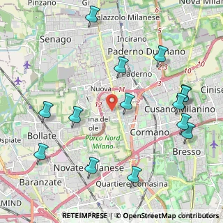Mappa Via dell'Industria, 20032 Cormano MI, Italia (2.485)