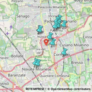 Mappa Via dell'Industria, 20032 Cormano MI, Italia (1.68308)