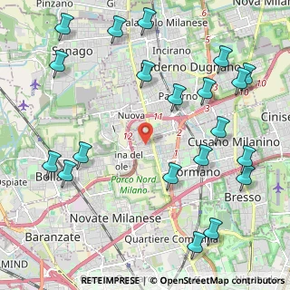 Mappa Via dell'Industria, 20032 Cormano MI, Italia (2.725)