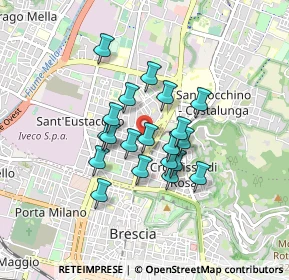 Mappa Via Chiesa Damiano, 25128 Concesio BS, Italia (0.6275)
