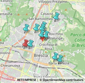 Mappa Via Chiesa Damiano, 25128 Concesio BS, Italia (1.35727)