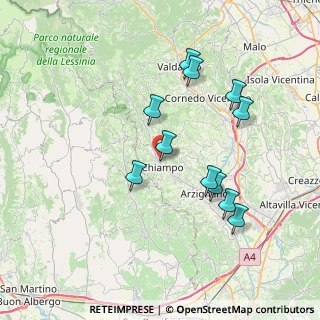 Mappa Via Faldi, 36072 Chiampo VI, Italia (7.08545)