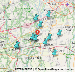 Mappa 24045 Fara Gera D'Adda BG, Italia (6.25154)