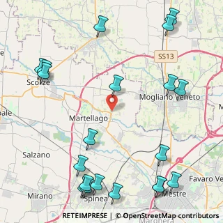 Mappa Via Ponte Nuovo, 30037 Scorzè VE, Italia (6.073)