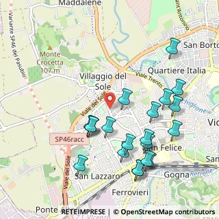 Mappa Via Battaglione Monte Spluga, 36100 Vicenza VI, Italia (1.082)