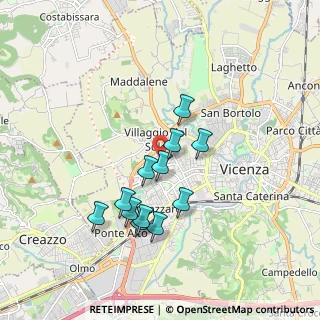 Mappa Via Battaglione Monte Spluga, 36100 Vicenza VI, Italia (1.55167)