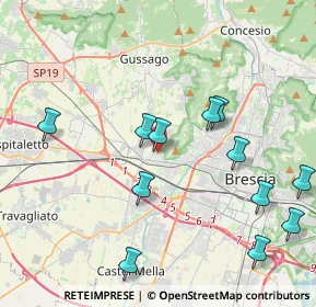 Mappa Via Nona, 25132 Brescia BS, Italia (4.43417)