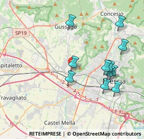 Mappa Via Nona, 25132 Brescia BS, Italia (3.93636)