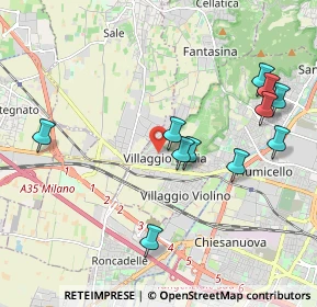Mappa Via Nona, 25132 Brescia BS, Italia (2.08182)