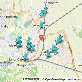 Mappa Via G. Marchi, 36100 Vicenza VI, Italia (1.015)