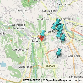 Mappa Via Oremo, 13897 Biella BI, Italia (1.85538)