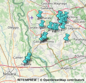 Mappa Corso S. Rocco, 20022 Castano Primo MI, Italia (6.9575)