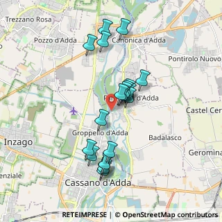 Mappa Via Angelo Reseghetti, 24045 Fara Gera D'Adda BG, Italia (1.635)