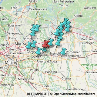 Mappa Via Angelo Reseghetti, 24045 Fara Gera D'Adda BG, Italia (11.1135)