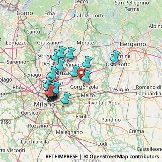 Mappa Via Sant'Antonio, 20060 Pessano Con Bornago MI, Italia (12.797)
