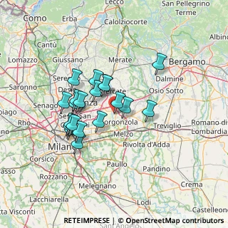 Mappa Via Sant'Antonio, 20060 Pessano Con Bornago MI, Italia (11.3555)