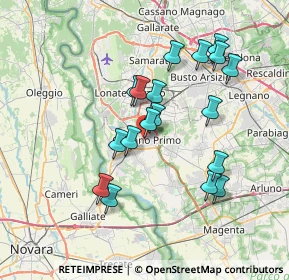 Mappa Piazza Dante, 20022 Castano Primo MI, Italia (6.62278)