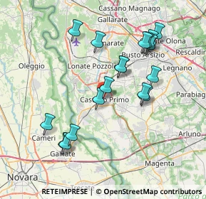 Mappa Piazza Dante, 20022 Castano Primo MI, Italia (7.41)