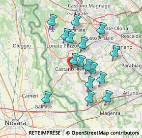 Mappa Piazza Dante, 20022 Castano Primo MI, Italia (6.49375)
