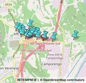 Mappa SP 29 di San Pieretto, 37010 Affi VR (0.6965)