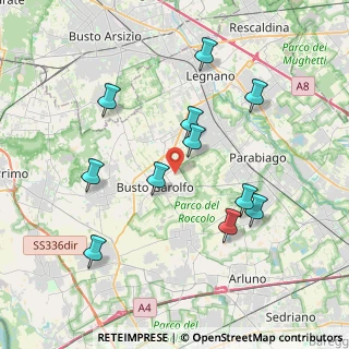 Mappa Via Carlo Cattaneo, 20020 Busto Garolfo MI, Italia (3.83182)