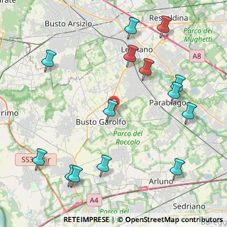 Mappa Via Carlo Cattaneo, 20020 Busto Garolfo MI, Italia (5.20429)