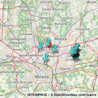 Mappa Via San Martino, 20092 Cinisello Balsamo MI, Italia (7.893)