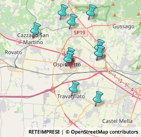 Mappa Via L. Einaudi, 25035 Ospitaletto BS, Italia (3.55636)