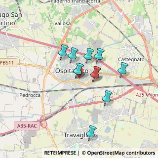 Mappa Via L. Einaudi, 25035 Ospitaletto BS, Italia (1.28636)