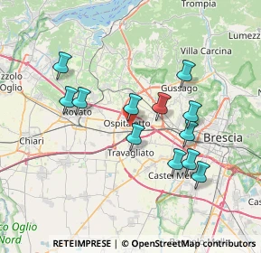 Mappa Via L. Einaudi, 25035 Ospitaletto BS, Italia (6.69)