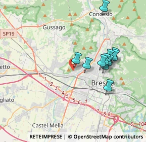 Mappa Via Cucca, 25127 Brescia BS, Italia (3.36)