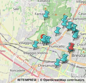Mappa Via Cucca, 25127 Brescia BS, Italia (2.078)