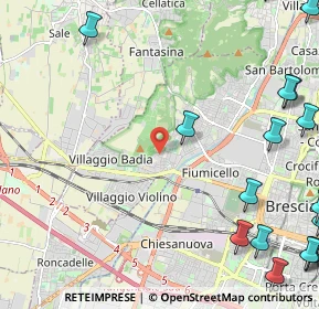 Mappa Via Cucca, 25127 Brescia BS, Italia (3.65389)