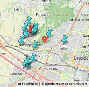 Mappa Via Cucca, 25127 Brescia BS, Italia (1.764)