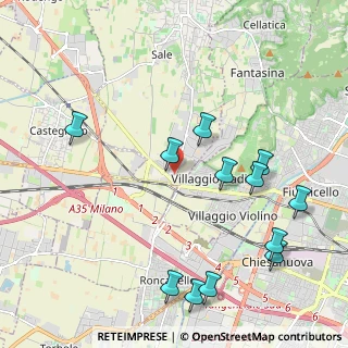 Mappa Gussago Via Mandolossa Ditta Gpb, 25064 Gussago BS, Italia (2.38917)
