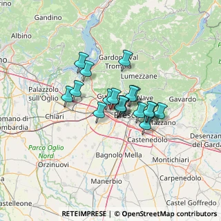 Mappa Gussago Via Mandolossa Ditta Gpb, 25064 Gussago BS, Italia (8.62889)