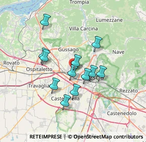 Mappa Via del Santellone, 25132 Brescia BS, Italia (5.61333)