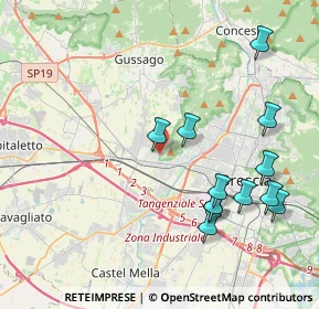 Mappa Via del Santellone, 25132 Brescia BS, Italia (4.34417)