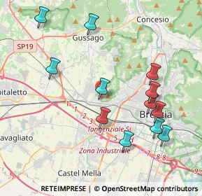 Mappa Via del Santellone, 25132 Brescia BS, Italia (4.18667)