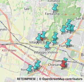 Mappa Via del Santellone, 25132 Brescia BS, Italia (2.15118)
