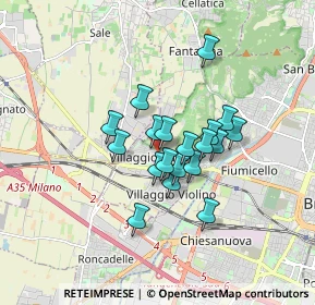 Mappa Via del Santellone, 25132 Brescia BS, Italia (1.19947)