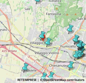 Mappa Via del Santellone, 25132 Brescia BS, Italia (3.0325)