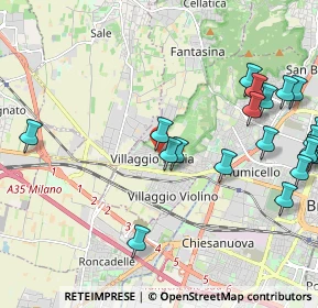 Mappa Via del Santellone, 25132 Brescia BS, Italia (2.62)